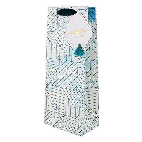 Hallmark Multi-Occasion Bottle Bag - Marbled Deco Design Cover