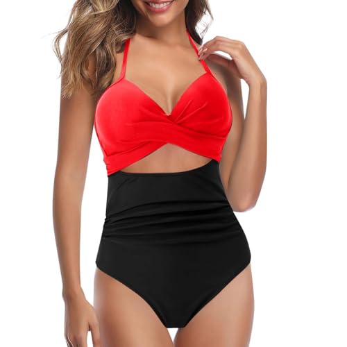 Bikinis Venta Online BañAdor con Relleno Push Up Mujeres En Vestido De BañO Gorditas Bikini Chica Malla Dos Piezas Mujer BañAdores Mujer Espalda Cubierta BañAdores para Mujeres con Pecho Grande