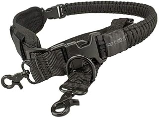 550 Paracord Gun Sling Rifle Sling 2 Point Sling Rifle Strap with Shoulder Pad Separable Paracord Strap Metal Clasps Adjustable Length