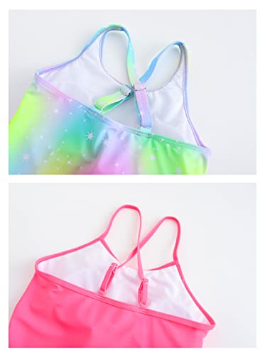 Girls One Piece Bathing Suit Mermaid Printed Beach Swimwear4