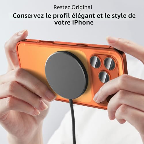 Protecteur d'objectif en métal séparé et coque rigide pour iPhone 17 Pro Max