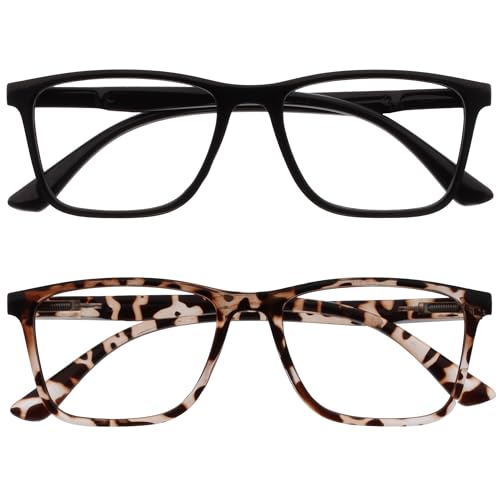 OPULIZE NYX Lunette anti lumiere bleue femme & homme - Lunette Loupe Ecran/Gaming - Lot de 2 -...