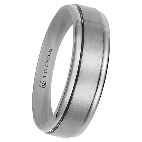 Boston Bay Diamonds Lightweight Durable Hypoallergenic Titanium Unisex Comfort Fit 7mm Wedding Band or Fashion Ring