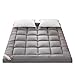 Doppelbett Matratzenauflage Mikrofaser Polyester Matratzentopper Matratzenbezug Mattress Cover Matratzenschutzbezug für Boxspringbett und Schlafsofa (Color : Gray, Size : 200cmx220cm)