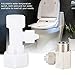 Non - Electric Bidet Toilet Seat Attachment | Hot & Cold Water Spray for Feminine & Posterior Wash | 5 Pressure Settings & Auto - Maintenance Nozzles | Easy Install No Tools