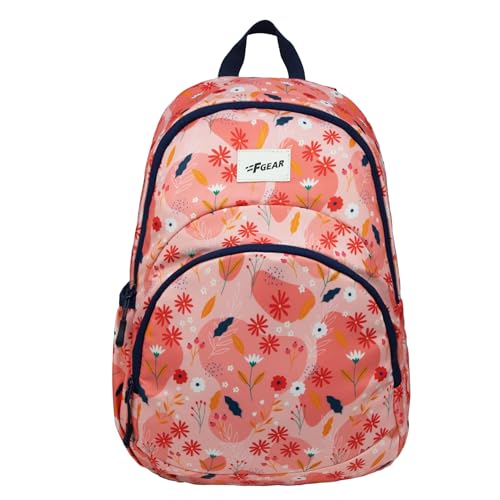 Image of F Gear Fiona Peach Pink 13L 2 Compartment Backpack /Trendy Stylish Bag /Casual Day Backpack /Office Bag /Travel Bag /School Bag /College Bag /Versatile Bag for Unisex |for Girl & Boy Unisex