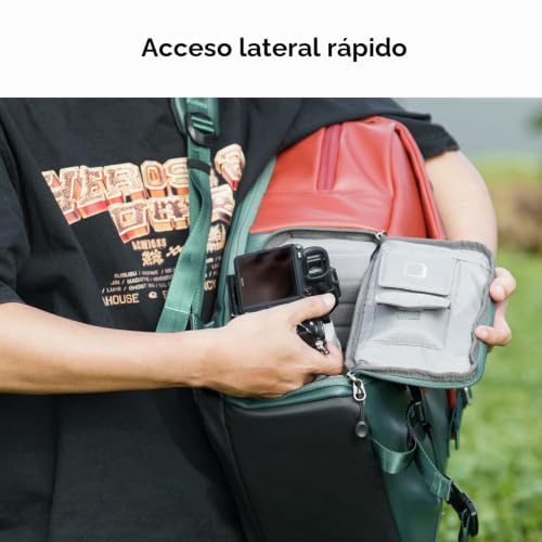 Miniatura 5 de K F Concept Mochila Fotografía Profesional, 20l Mochila Para Cámara Multifuncional, Mochila Fotográfica Para Reflex Con Cubierta De Lluvia, Bolsa Cámara Compartimento Para Portátil De 15.6 Pulgadas