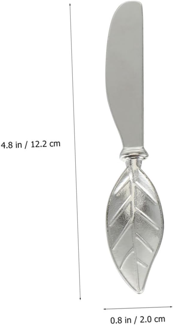 Cabilock 3pcs Butter Cheese Spreaders Zinc Alloy Silver Kitchen Cutters