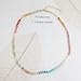 Frigotine Boho Natural Beaded Stone Choker Necklaces for Women,Dainty Trendy Handmade Colorful Gemstone Gold Summer Statement Beach Jewelry Gift