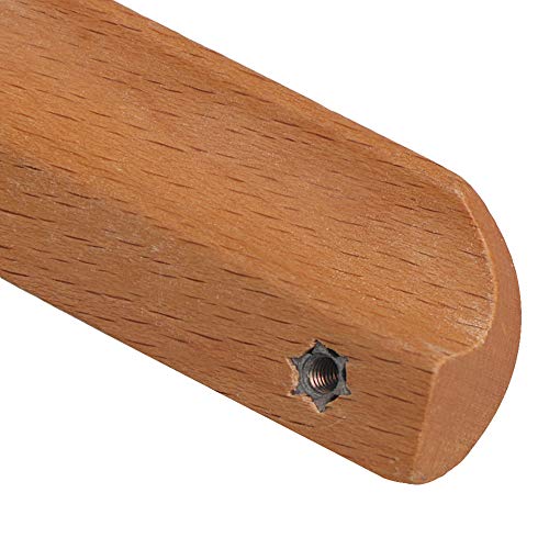 Doublelife 10Pcs Wood Unfinished Furniture Pulls Handles - Kitchen Drawer Wardrobe Cupboard Knobs(Hole-To-Hole Distance 128Mm) #TOP3
