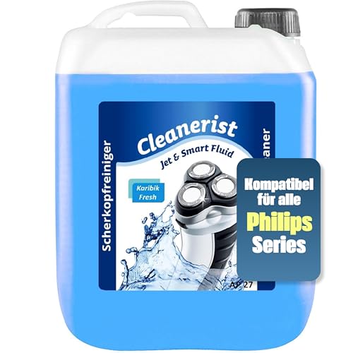Liquide de nettoyage Jet & Smart Fluid de rechange compatible avec les rasoirs Philips 5000/7000/8000/9000 5 l