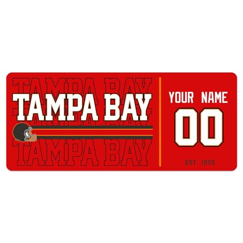 Image of ANTKING Tampa Mouse Pad Custom Name and Number Desk Pad for Men Women Youth Gifts