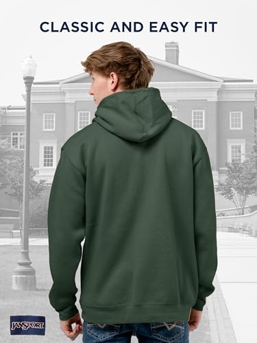 Image of JanSport NCAA Officially Licensed Rival Hoodie, Long Sleeve Unisex Sweatshirt, Cotton-Polyester Blend, Double-Layered Hood