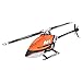 Produktbild OMPHOBBY M1 RC Hubschrauber Dual Brushless Motors Mini RC Hubschrauber für Erwachsene 3D-Fernbedienungshubschrauber mit Direktantrieb-BNF (Futaba S-FHSS-Protokoll Charm Orange)