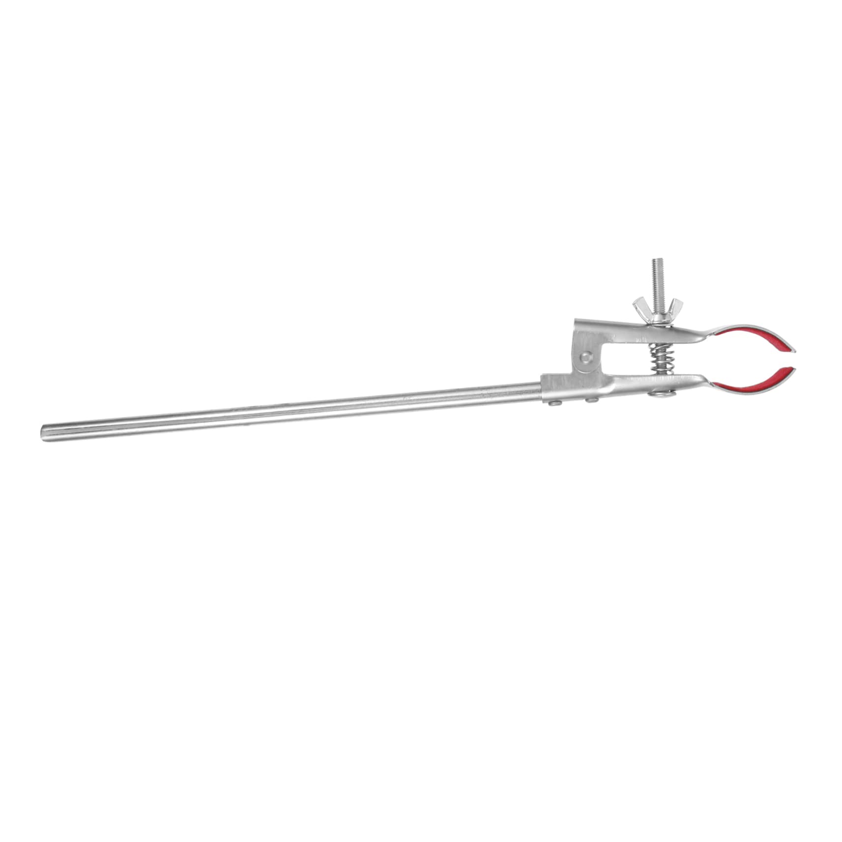 NAMOARLY 1pc Universal Flask Clamp Flask Clamp Holder Pipe Shelf Bracket Adjustment Lab Clamp Test Tube Tongs Beaker Lab Test Tube Devices Distiller Experiment Equipment Tool Alloy Silver