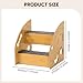 Baoblaze Dog Stair Dog Steps Wooden Anti Slip Portable Pet Climbing Steps Pet Staircase for Couch Sofa Indoor Bed Small Dogs and Cats, 2 Steps