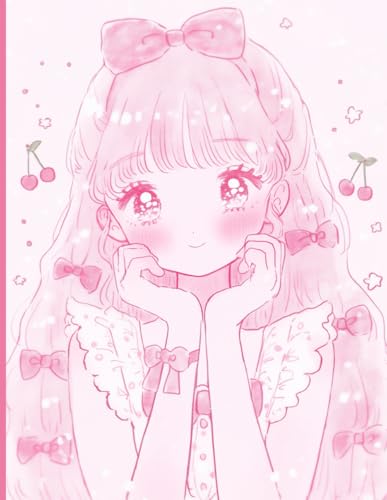 Anime Sketchbook: For Drawing, Aesthetic Drawing Notebook, Cute Sketchbook for Girls, Blank Pages, SketchPad For Teens image 2