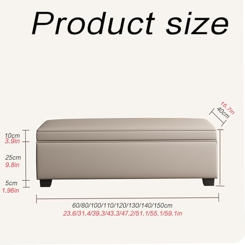 Siège de bout de lit avec rangement coffre banquette bois - 3