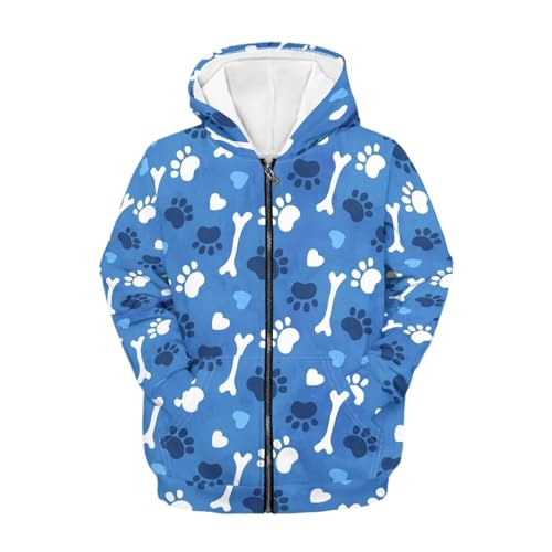 Image of Zipper Hoodie for Kids Full Zip Up Sweatshirt Active Coat Hooded Pullover with Pockets Size 6-16 Boys Girls