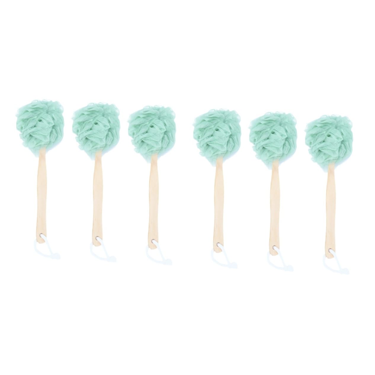 Cabilock 2 Set Di Spazzolini Da Bagno Portatili Con Manico A Forma Di Fiore Per La Schiena Esfolianti in Nylon Setole Morbide Adatti Alle Famiglie 3 Pezzi*2