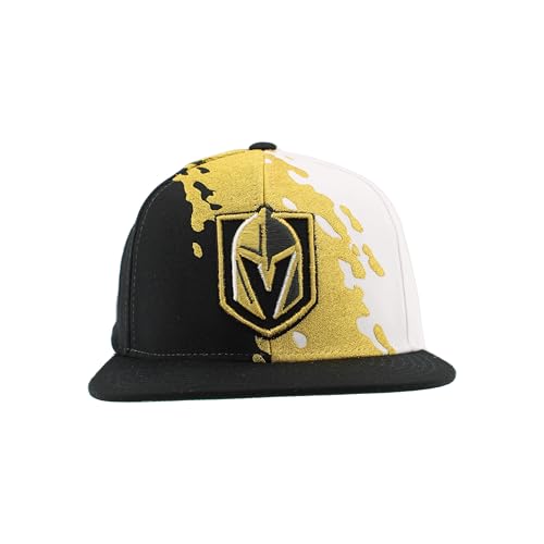 Image of ZHATS NHL Unisex-Adult NHL Officially Licensed Adjustable Snapback Hat Flat Bill Z11 Retro Paintbrush