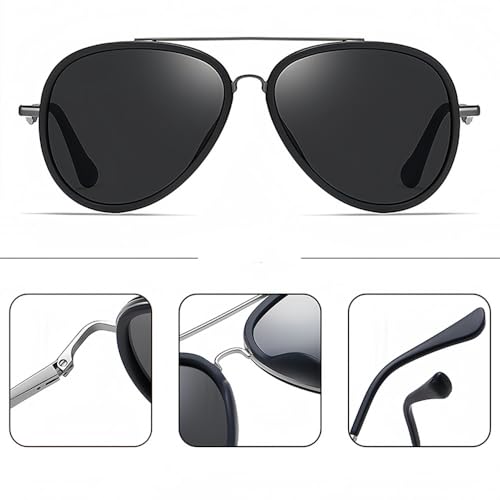Lunettes de soleil rétro double pont pour voyage et conduite - 3