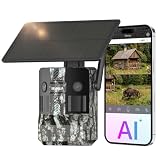 SEHMUA Dual Lens Trail Camera 180° View, AI Animal ID 2K Live Game Camera