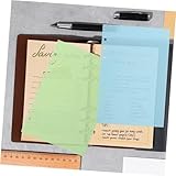 Veemoon Seitige Nachfüllblätter Ringbuch Einlagen Leere Bunte Notizpapier Nachfüllung für Planer...