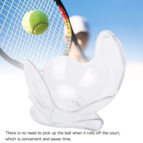 SPYMINNPOO Tennisball Halterung,Tennisball Clip Tennis Ballclips Tennis Ball Clip für Tennisbälle ABS Tennisball Halter für Tennisbälle Sportzubehör(Transparent)