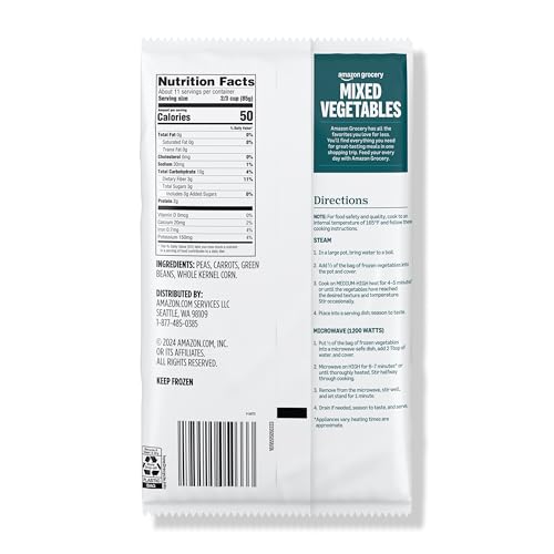 Amazon Grocery, Mixed Vegetables, Frozen, 32 Oz - Thumbnail 2