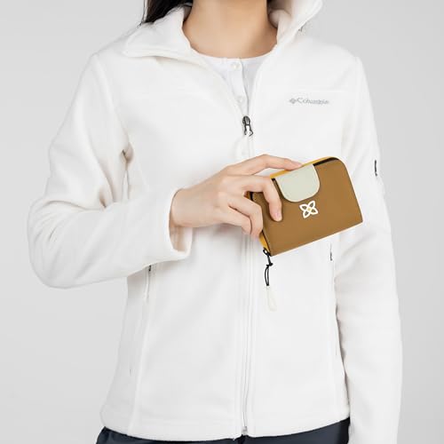 Image of Sherpani Barcelona, Nylon Bifold Zipper Pocket Wallet for Women, Travel Bag, RFID Protection