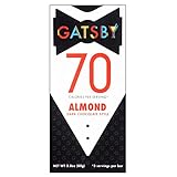 Gatsby Almond Dark Chocolate Style Bars 6-Pack | 70 Calories Per Serving | Low-Calorie, Low-Sugar,...