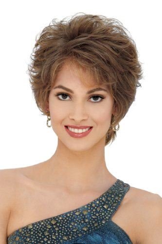 Estetica Design HALLIE FEATHERED CUT W/LAYERED BODY. Womens Wig R4-8 Color