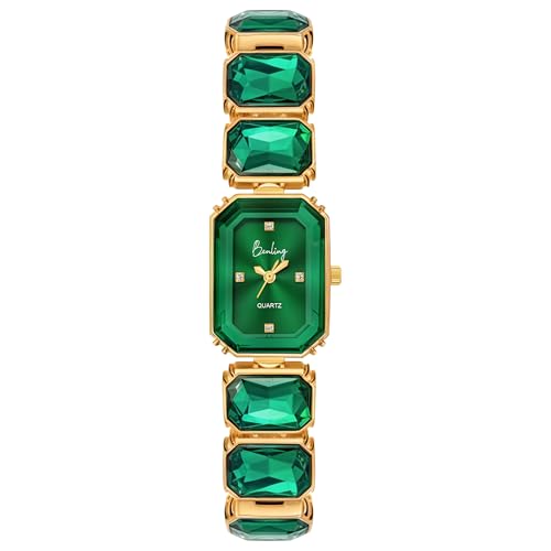 Image of Benling Women's Octagon Cut Bracelet Quartz Watch | Gold-Tone Stainless Steel Strap | Scratch-Resistant Glass | 30M Water Resistant | Elegant Dress Watch | Gift for Women
