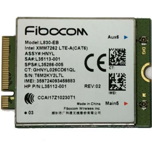 Wireless Adapters Card for Fibocom L830-EB WWAN PALAU w/𝖦РЅ Intel XMM7262 M.2 card For HPs L35286-005