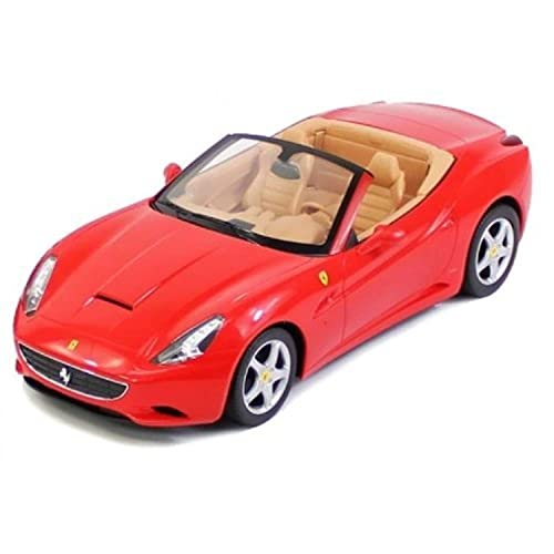 Montables, Toy Ferrari California - Radio Convertible con Control Remoto para Coche Deportivo RC RTR Modelo Oficial de Liciense (Color: Rojo)