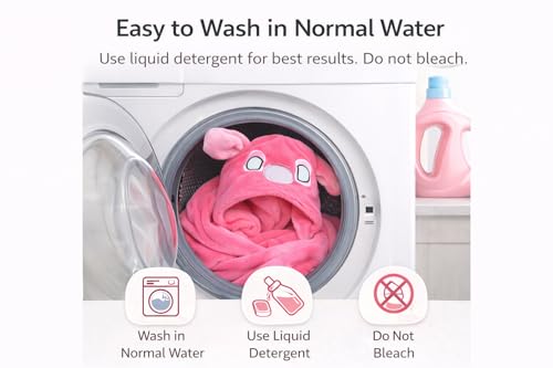 Image of First Kick Fleece New Born Baby Blanket Pack of Super Soft Bathrobe Baby Wrapper Cum Baby Bath Towel For Baby Boys, Baby Girls, Babies (80Cm X 80Cm, 0-6 Months Lightweight (Pink)