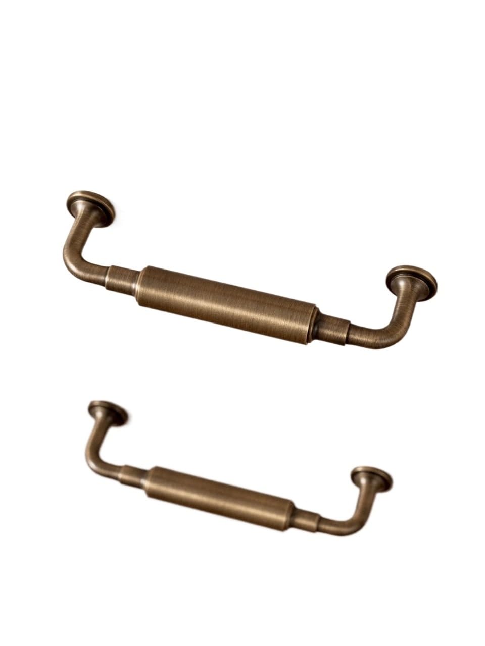 Yangshe Solid Antique Brass Cabinet Pulls Brushed Kitchen Drawer Knobs Bronze Handle