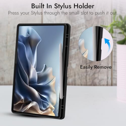 Image of Robustrion Case for Moto Pad 70 Pro 13 inch Cover Case with [Pencil Holder] [Soft Flexible Case] for Motorola Pad 70 Pro 13 inch Cover Case [Auto Sleep Wake Support] - Night