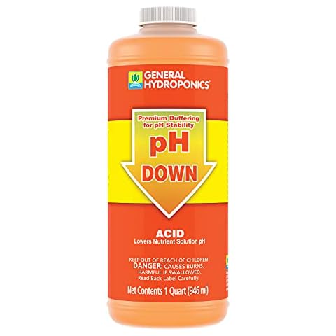 General Hydroponics pH Down Liquid Premium Buffering For pH Stability, Quart Cover