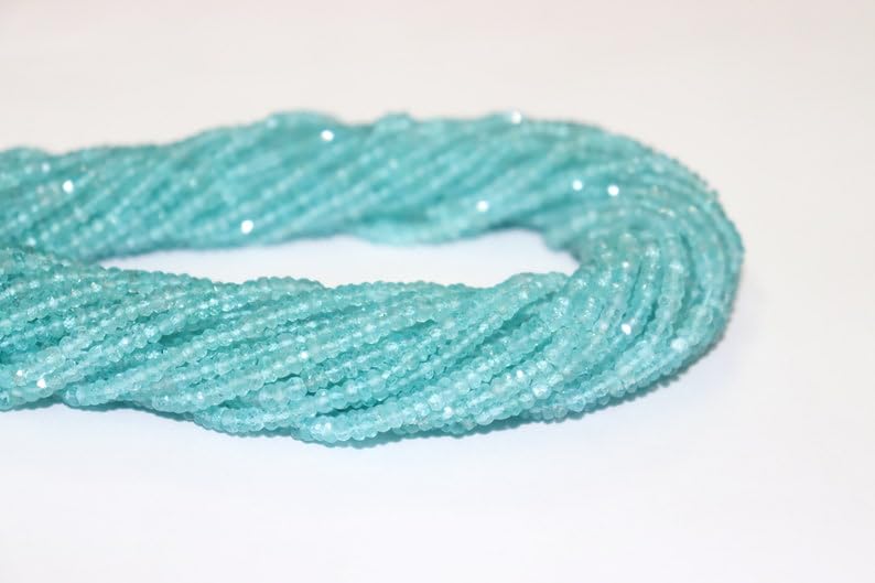 Perles en apatite naturelle de 3mm pour fabriquer un cadeau d'anniversaire