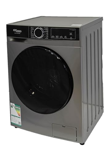 غسالة تحميل أمامي 13 كيلوجرام 1400 دورة في الدقيقة، ضاغط عاكس ولوحة باللمس لغسيل سريع وتشغيل صامت وأسطوانة من الفولاذ المقاوم للصدأ موديل KSGW13600NLEDS من سوبر جينيرال، فضي