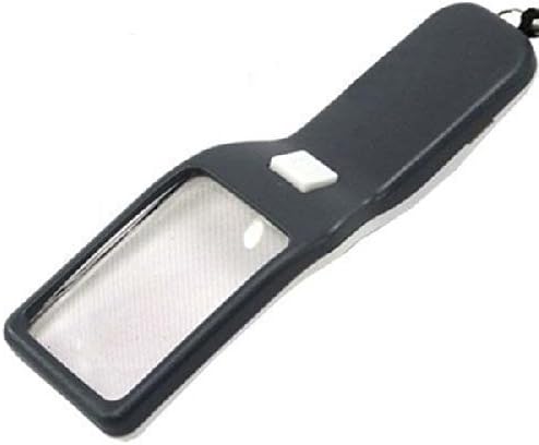 PIA INTERNATIONAL® 3In1 5X Zoom Magnifying Glass With LED Book Light And Fake Note Detector Light