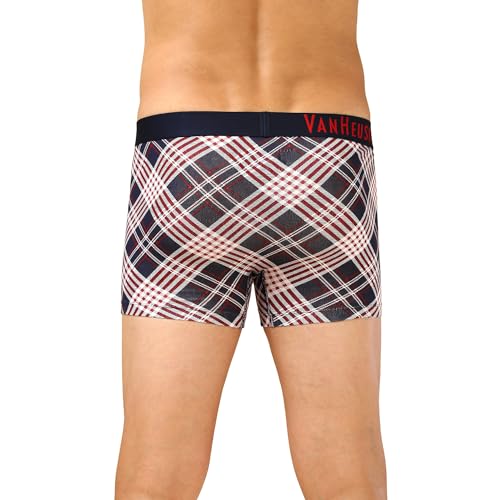 Image of Van Heusen Men's Cotton Trunk - Pack of 1 | Contoured pouch for support | Antibacterial Briefs | Sweat Absorbant | Moistue Wicking | Breathable Everyday Underwear | Long Lasting Color| Fun Prints | Style 10051