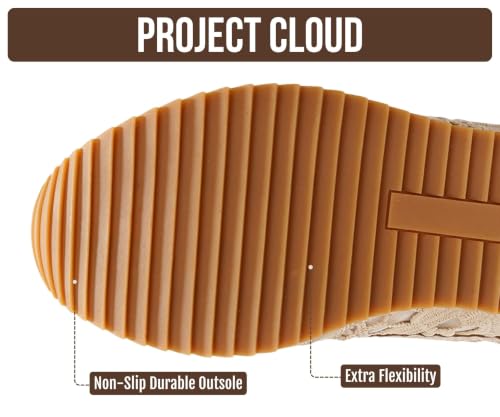 Image of Project Cloud Fashion Sneakers for Women 2026 - Lightweight Lace-Up Shoes for Women with Memory Foam Insoles - Trendy Womens Shoes - Non-Slip, Comfortable Womens Sneakers (Madison)