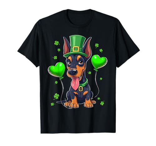 Dobermann Saint Patricks Day Dobermann T-Shirt
