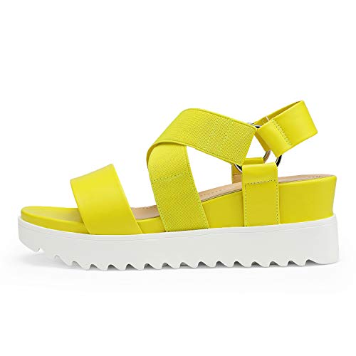 Image of DREAM PAIRS Women's Open Toe Ankle Strap Platform Wedge Sandals