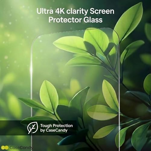 Image of CaseCandy - (Pack 2) Tempered Glass Screen Protector Guard for Google Pixel 9A / Pixel 10A (6.3 inch Screen Size) - 9H Hardness, Military Grade, Anti-Static, Easy Installation Kit - Fingerprint Working