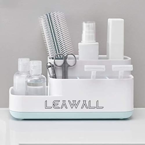 Leawall 5 Compartment Kitchen and Bathroom Caddy Storage Holder Stand Organizer Store Shelf Soy Cosmetics Toiletry Toothbrush for Wash Basin and Sink Soap Hand Wash Toothbrush(sky blue), Plastic (B0D2Y94WY7) Amazon Price History, Amazon Price Tracker