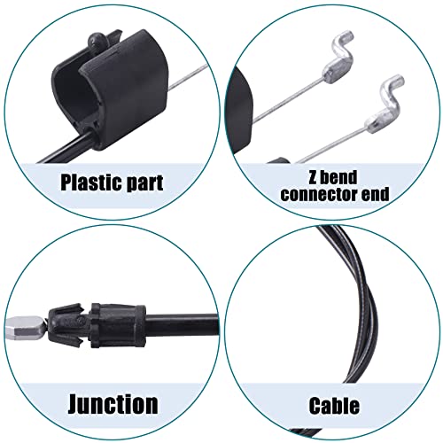 Oraevy 532183281 183281 Lawn Mower Engine Zone Control Cable Compatible With Poulan Roper Husqvarna Craftsman Weed Eater Walk-Behind Craftsman Lawnmower Parts Model 917 Briggs Stratton (2Pack) #TOP1